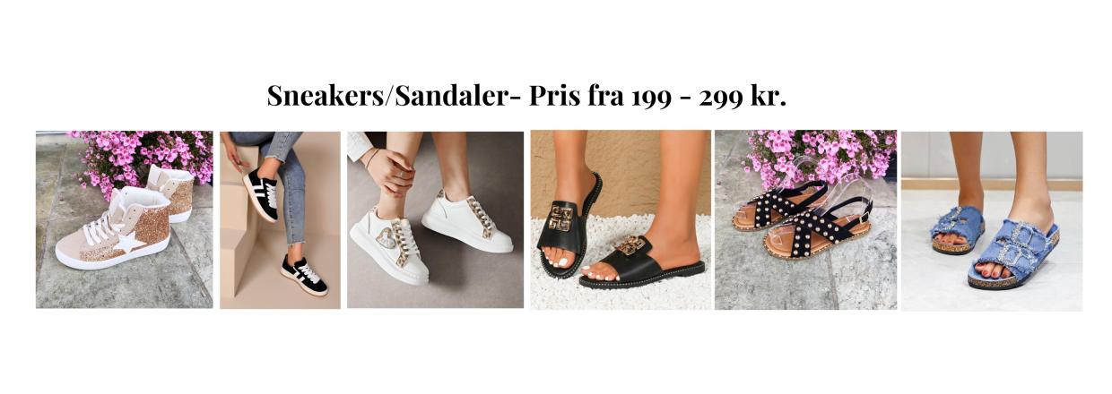 Sneakers og Sandaler