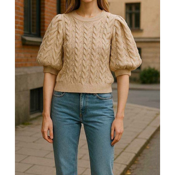 Strik beige - Amy &amp; Clo in vogue
