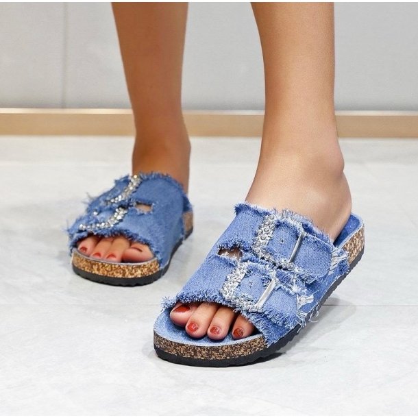 Denim sandal