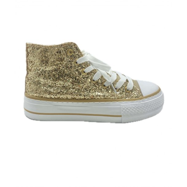 Sko - conversestyle -gold